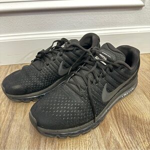 Nike Air Max 2017 "Triple Black" running shoes 12.5